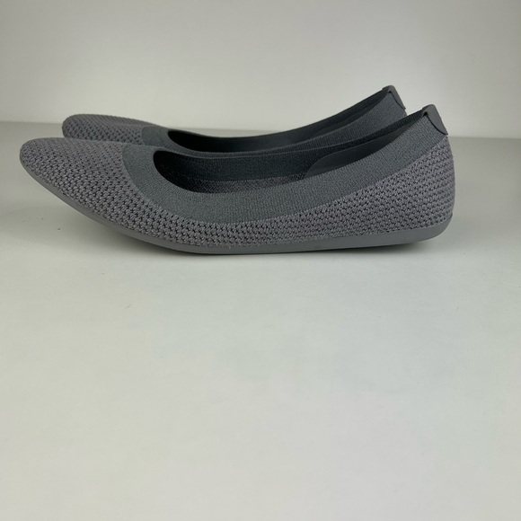WOMENS ALLBIRDS TREE BREEZER KNIT BALLET FLATS SIZE 10 MIST DARK GRAY - Picture 3 of 9
